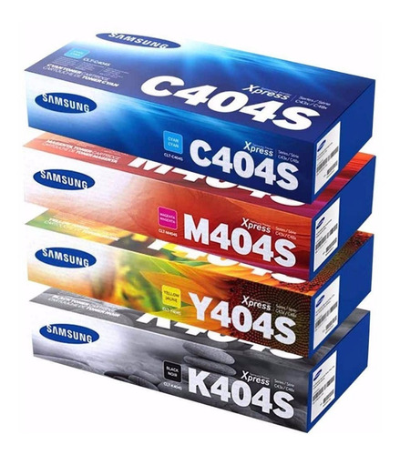 Toner Samsung Clt K404s Negro + 404 Colores C480fw / C430w