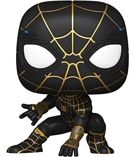 Funko Pop Spiderman Negro Black Gold Suit 911 Original 10/10