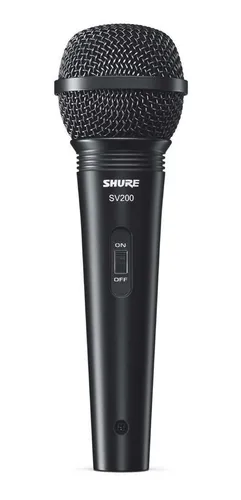 Microfone Para Vocal Shure Sv200 Cor Preto