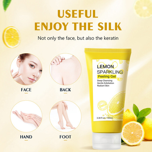 Gel Exfoliante De Limón, Exfoliación Suave Para Todo El Cuer