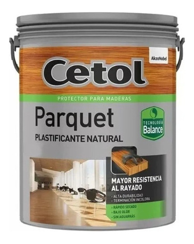 Cetol Parquet Balance Al Agua Brillante Satinado 4llt Pintum