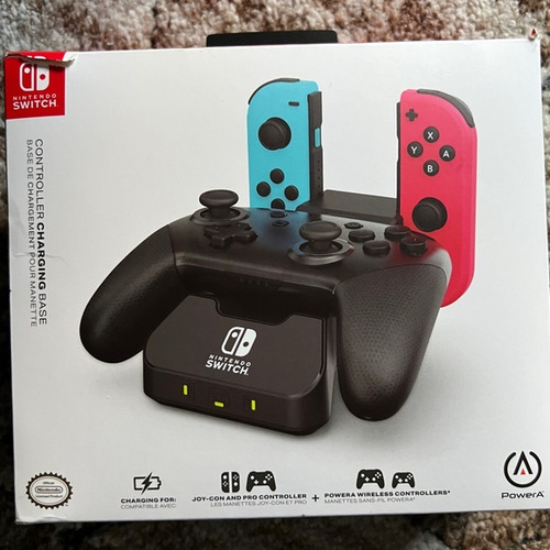 Cargador Nintendo Switch Base Joycon Y Pro Control 