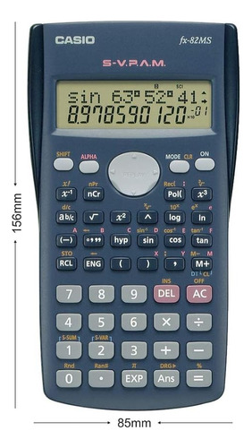 Calculadora Científica Casio Fx-82ms Con Pantalla De 2 Línea
