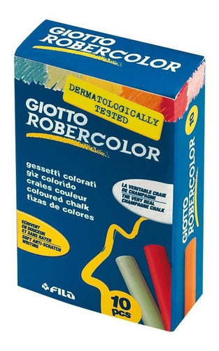 Tizas Color Giotto Robercolor X 10 Antialergica Bajo Polvo