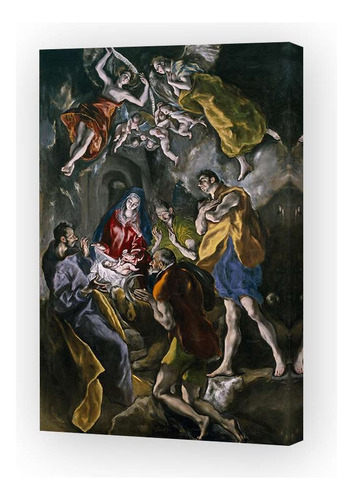 Cuadro 60x90cm El Greco Adoracion De Los Pastores Pintor