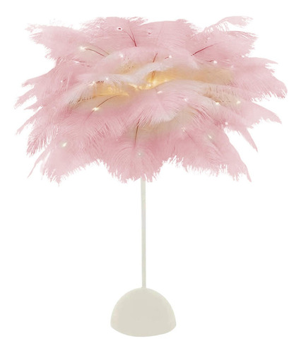 - Lámpara De Mesa De Plumas Lámpara De Mesita De Noche