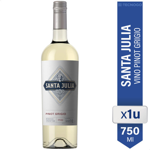 Vino Blanco Santa Julia Pinot Grigio 750ml - 01almacen