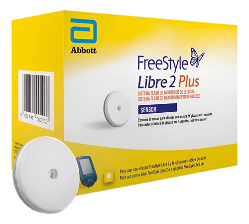 Sensor Freestyle Libre 2 Plus Monitoreo De Glucosa