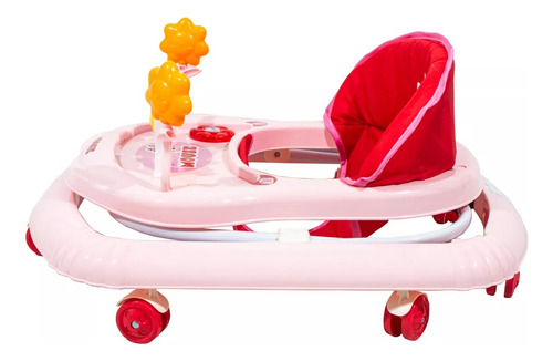 Andador Caminador Liviano Disney Plegable Con Musica 144 Color Rosa Minnie