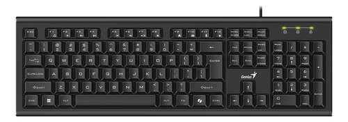 Teclado Genius Kb-113 Español Con Cable Tecla Ai Copilot Teclado Negro Idioma Español España