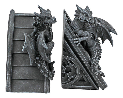 Design Toscano En Castillo Gótico Dragones Esculturales