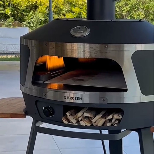 Horno Multifunción Brosen Brogas Cocciuto Sistema a Leña y Gas