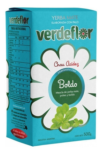 Yerba Mate Verdeflor Boldo 500 Gr / Que Té Quieres