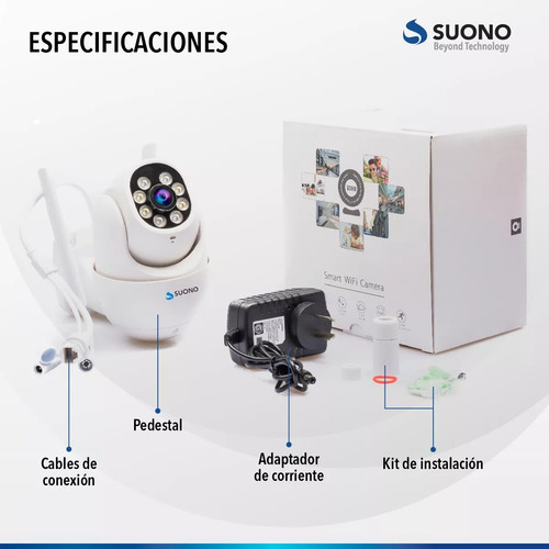 Camara Seguridad Ip Wifi Inalambrica Motorizada Hd Con Luz