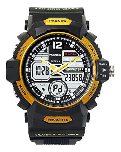 Pasnew Boys Watch Alarm Analog Digital Dual Time