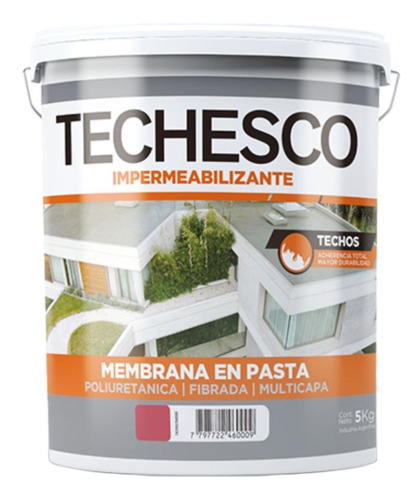 Membrana Poliuretanica En Pasta Techesco X20 Kg Petrilac