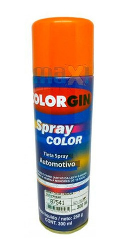 Tinta Spray Automotivo Colorgin Laranja Taxi Parana 300ml