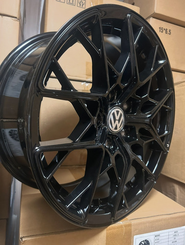 Rines 16 Nivus Jetta A4 Vento Virtus Polo 5/100 Gloss Black Gloss Black