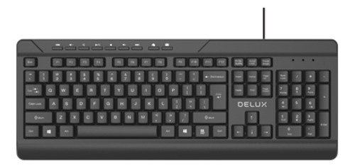 Teclado Multimedia Español Conexión Usb Marca Delux K7010