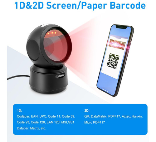 Escáner De Código De Barras De Escritorio 2d 2d Jrhc 1d, Esc