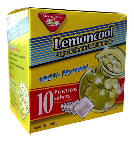 Limon Deshidratado Lemoncool  (10 Sobres) 100% Natural