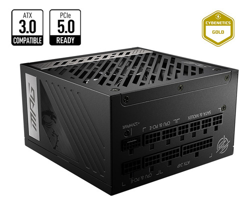 Fuente De Poder Msi Mpg A850g Pcie5 850w 80+ Gold Modular (Usado)