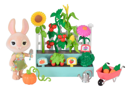 Juego De Jardín Con Muñeca En Miniatura 16 Piezas 3 Años