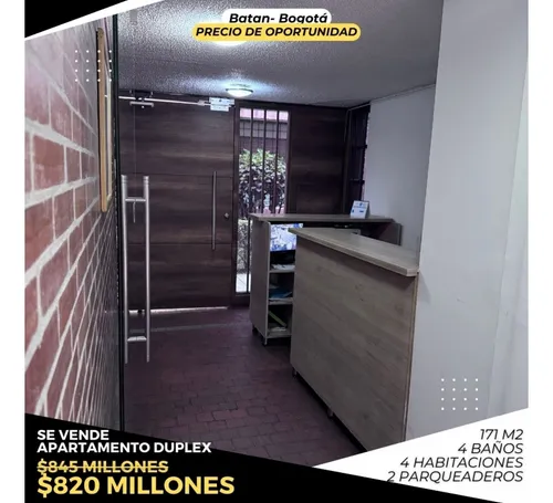 Venta Apartamento Duplex Batan Bogota Ubicación Privilegiada