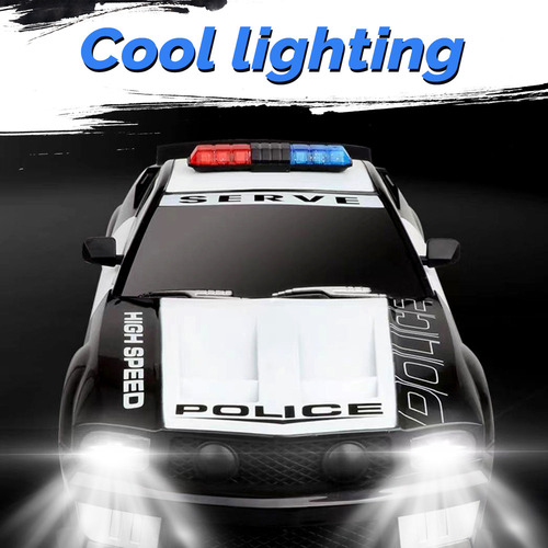 Nuevo Rc Police Drift Car 1/12, 2.4 Ghz, 3 Baterías,