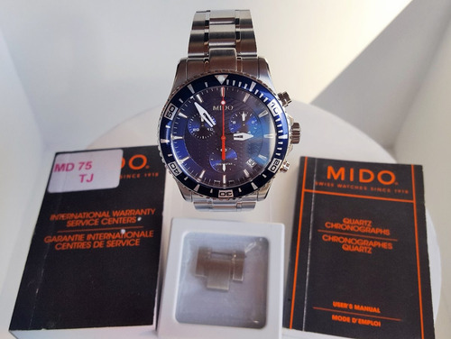 Relógio Mido Ocean Star Navy Blue M011.417.11.041.02 Novo