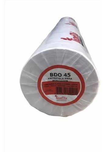 5 Metros Entretela Para Bordado Bdo 45 Fiorella - 90cm Larg