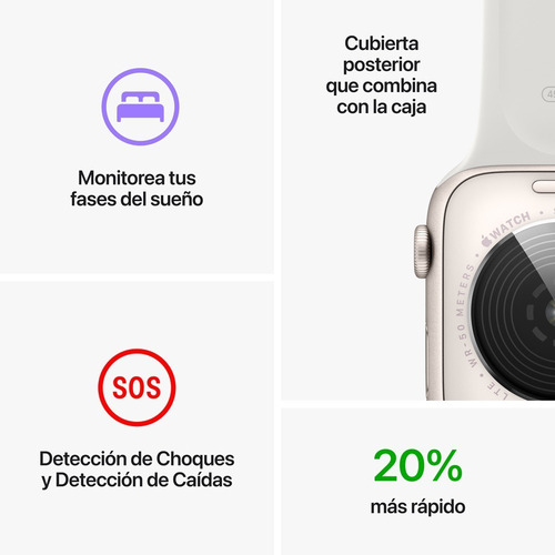 Imagen 5 de 6 de Apple Watch Se (44mm, Gps + Cellular) Correa Deportiva
