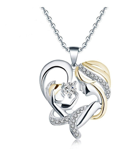 Regalo Mamá Bebé Corazón 10 Mayo Ángel Amor Swarovski Elemen