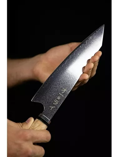 Cuchillo Kengata Kiritsuke, cuchillo japonés artesanal acero AS Super