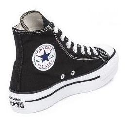 converse plataforma negros