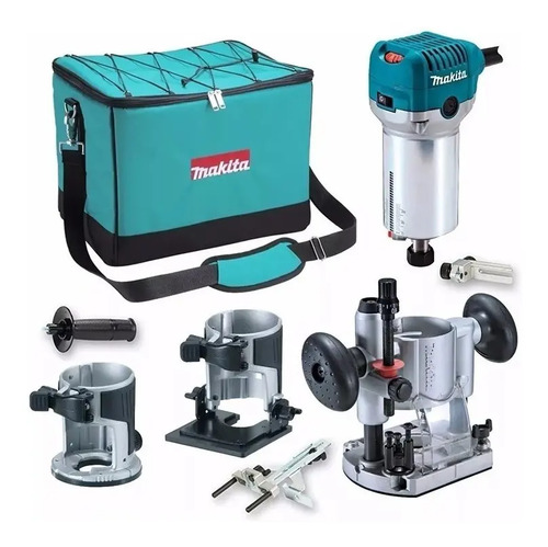 Fresadora Router Makita Rt0700 Cx2 710w Bolso + Accesorios | Tecnofast (IT  BROKERS SA)