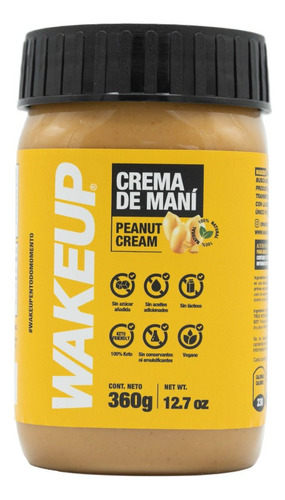 Crema De Mani Natural 360 Gr - g a $85