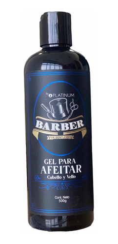 Gel Para Afeitar Shaving Gel Barber By Platinum 500ml