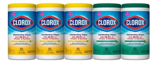 comprar Clorox Toallas Desinfectantes 5 Botes Con 85 Toallitas C\u002Fu
