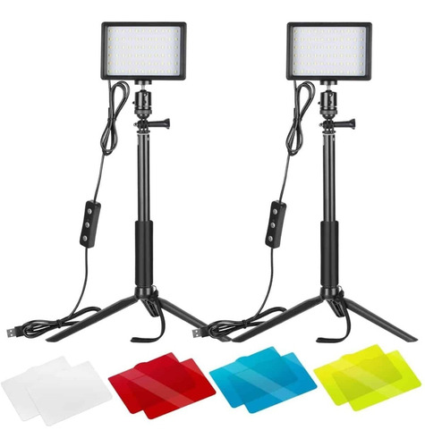 Kit De 2 Luces Led Neewer Para Fotografia Y Video Regulable