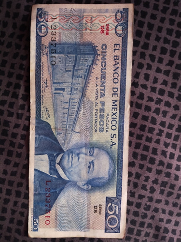 Billete De 50 Pesos De 1976