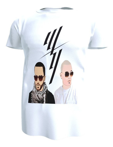 Polera Wisin Y Yandel, Reggaeton, Duo Dinamico, Poliester