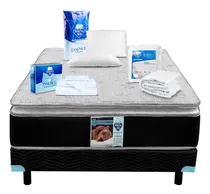 Comprar Colchón Queen Size Spring Air Kunis +  Box + 3 Blancos Sp