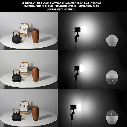 Kit De Domo Cúpula Difusora Godox Ml-cd15 Con 3 Adaptadores