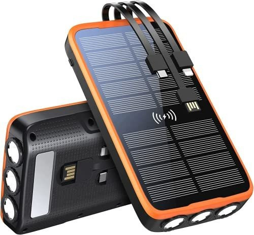 Cargador Portátil Solar 43800mah Cable Aprueba Agua 5 Salida