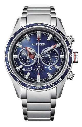 Citizen Super Titanium Blue Crono Ca4490-85l ...... Dcmstore Color de la correa Plateado Color del bisel Plata Color del fondo Azul