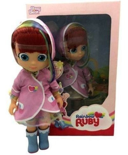 Boneca Grande Rainbow Ruby Com Capa - Baby Brink (1842)