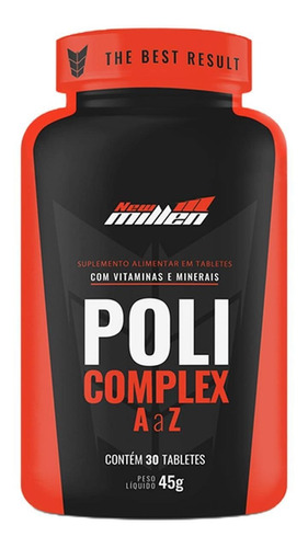 Poli Complex - 30 Comprimidos - New Millen