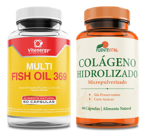 Omega 369 Triple Fish Oil + Colágeno Hidrolizado Pack Oferta