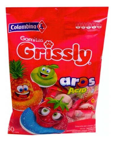 Gomitas Grissly Aros Acid X 50